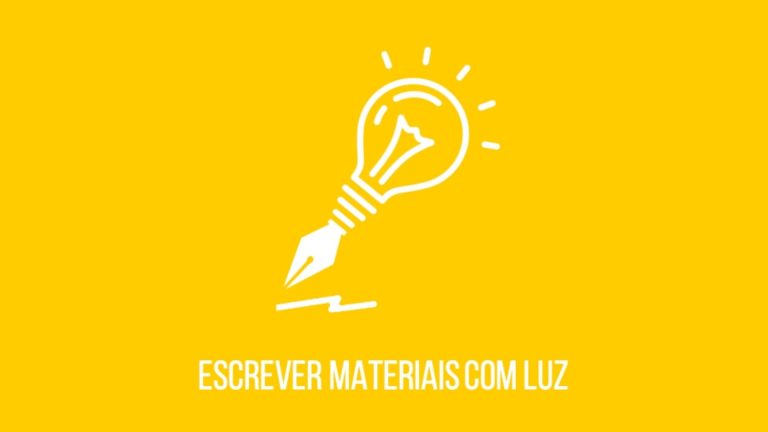 Escrever Materiais com a luz